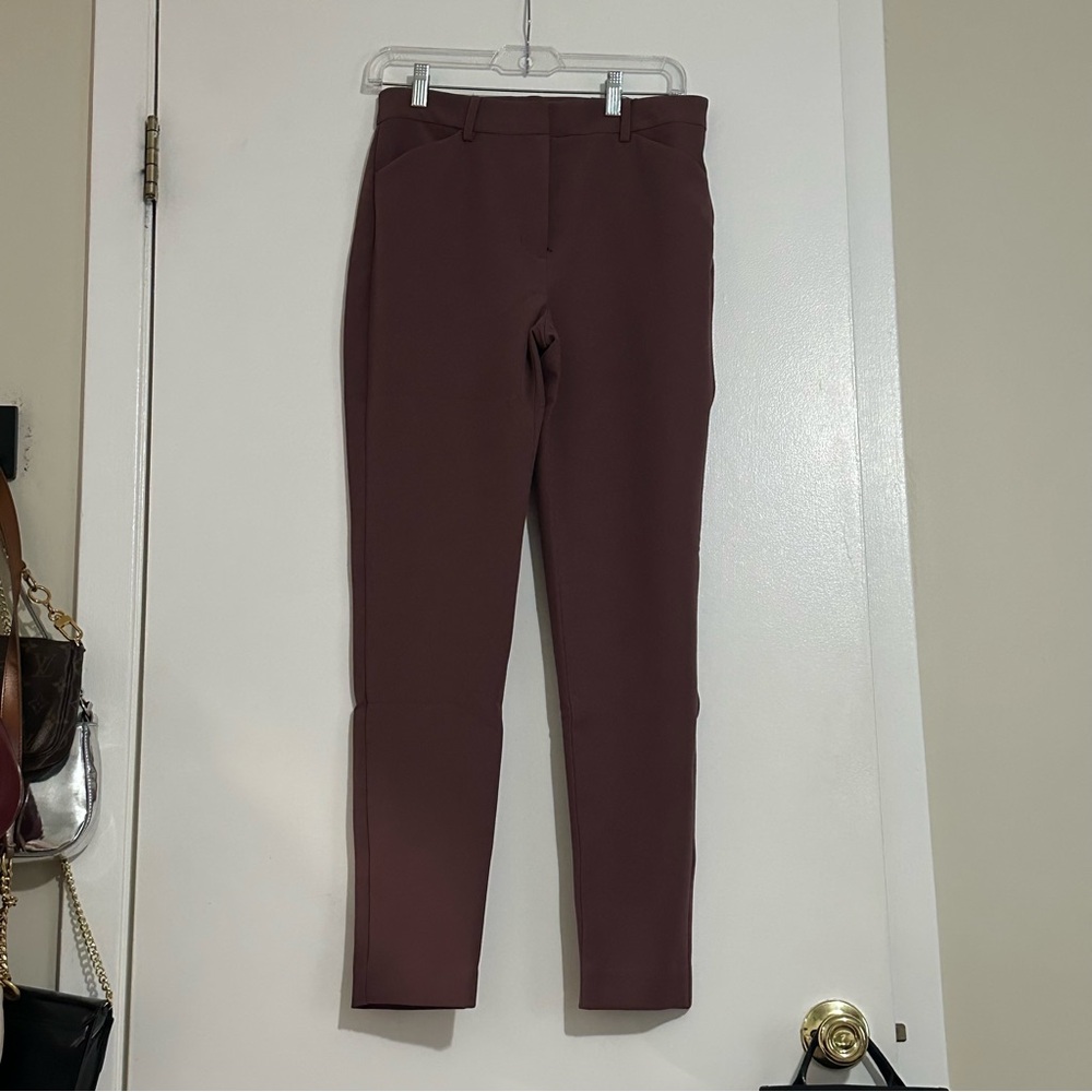 express purple work pants black